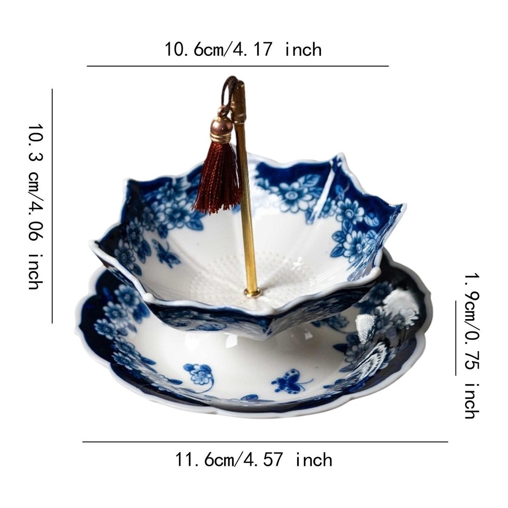 Porcelain Ceramic Tea Strainer Kung Fu Tea Filter Essential Tool Umbrella Shape