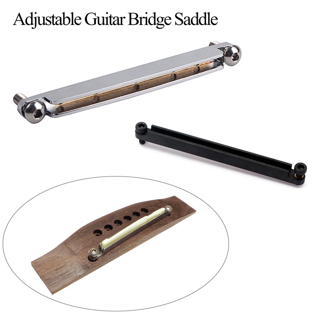 Adjustable Bridge Saddle Tools Nut Set For Acoustic Folk Guitar Accessories UE