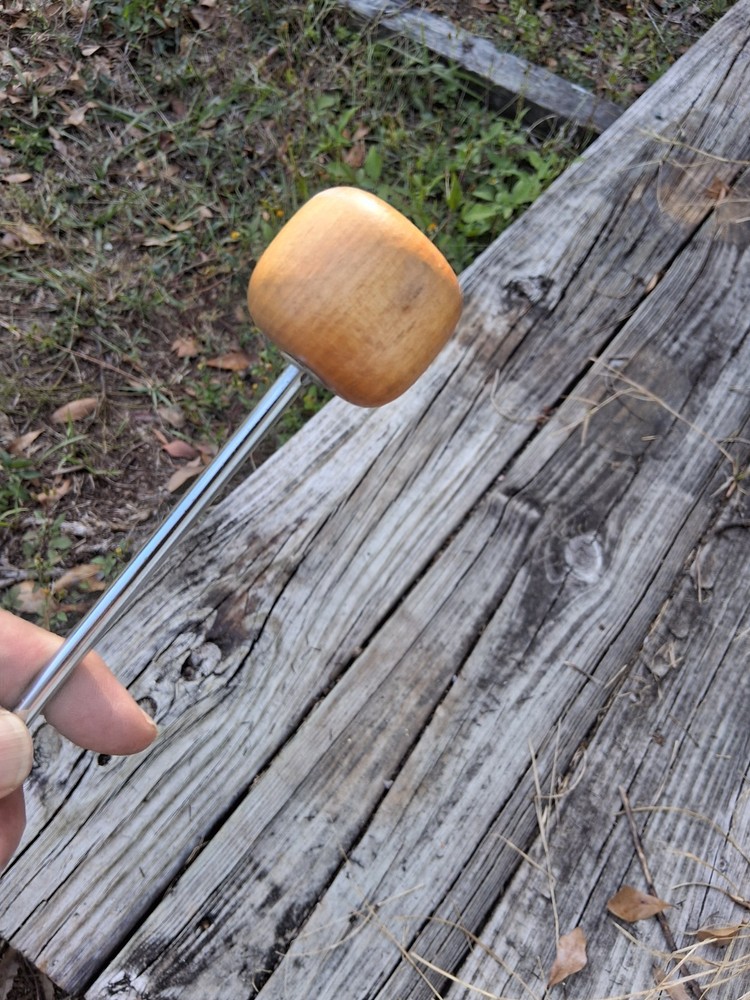 wood bass drum beater
