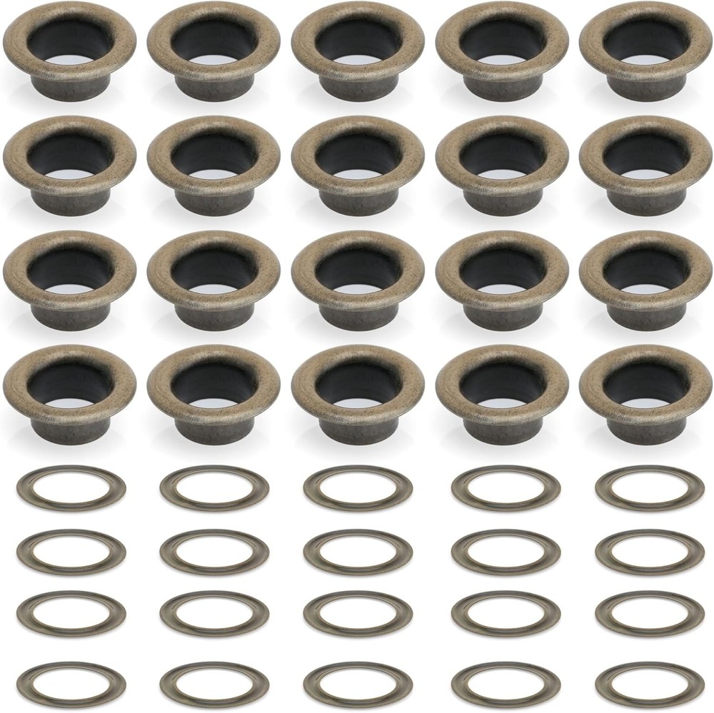 Metal grommets eyelets antique brass pack