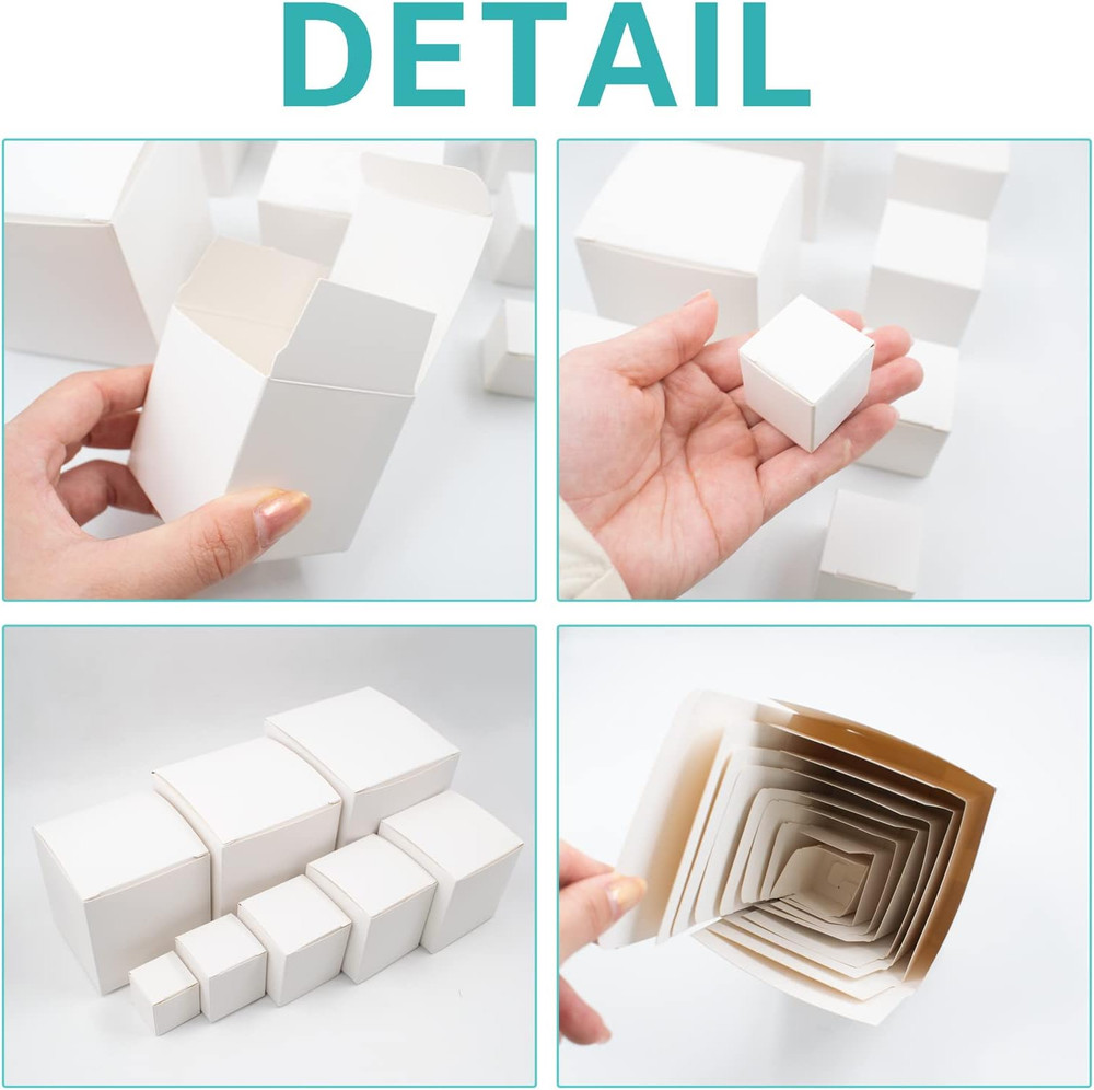 Nesting Gift Boxes Prank Gift Box Surprise Birthday Box White Small Square Paper
