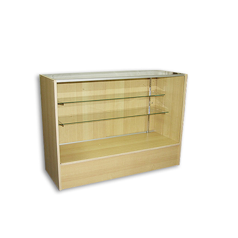 Maple 4Ft Full Vision Showcase 48"L x 18"D x 38"H