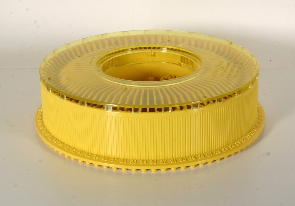 Yellow Colored Universal 80 Slide Tray