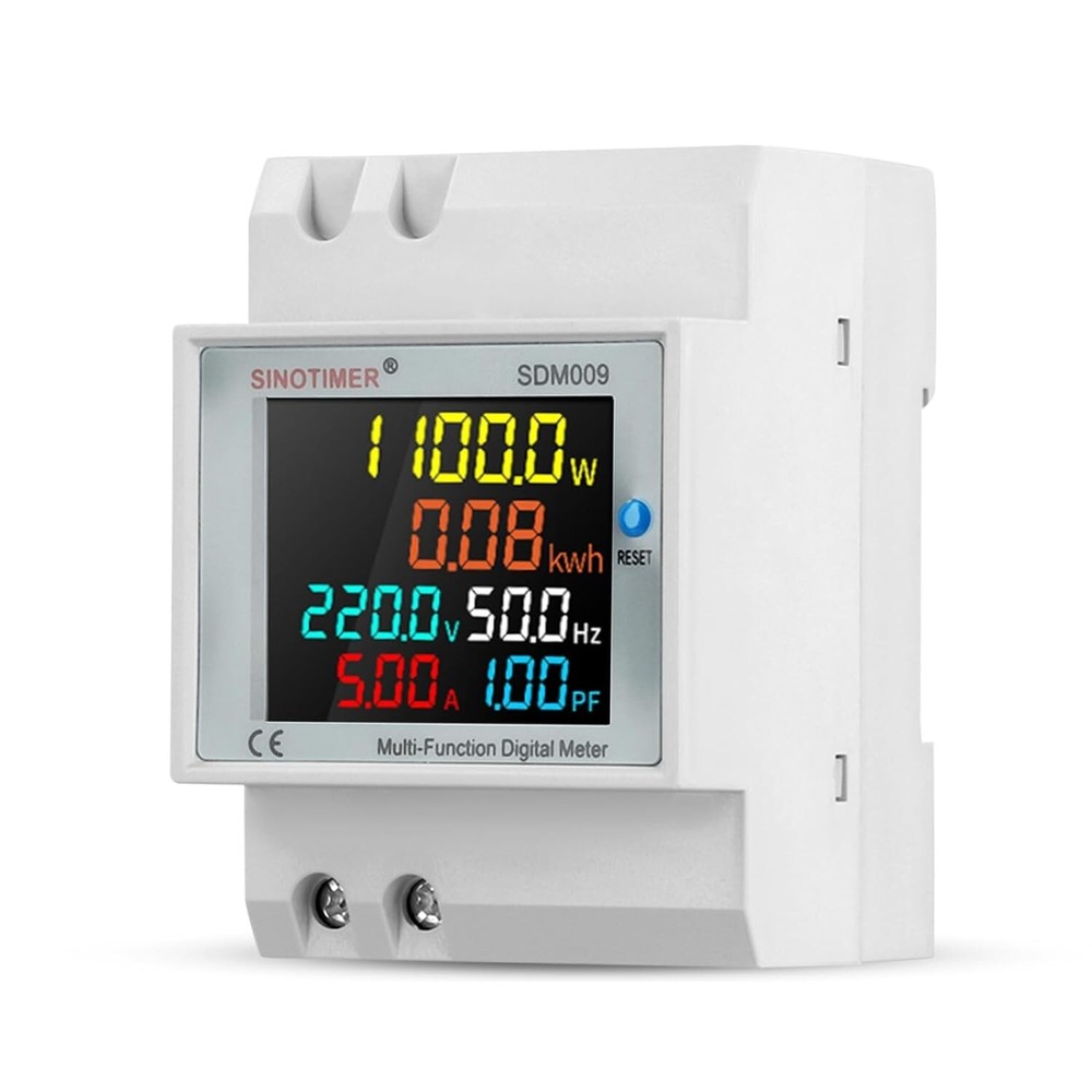 6 in 1 Digital Current Meter AC40-300V 100A Voltmeter Amperomet