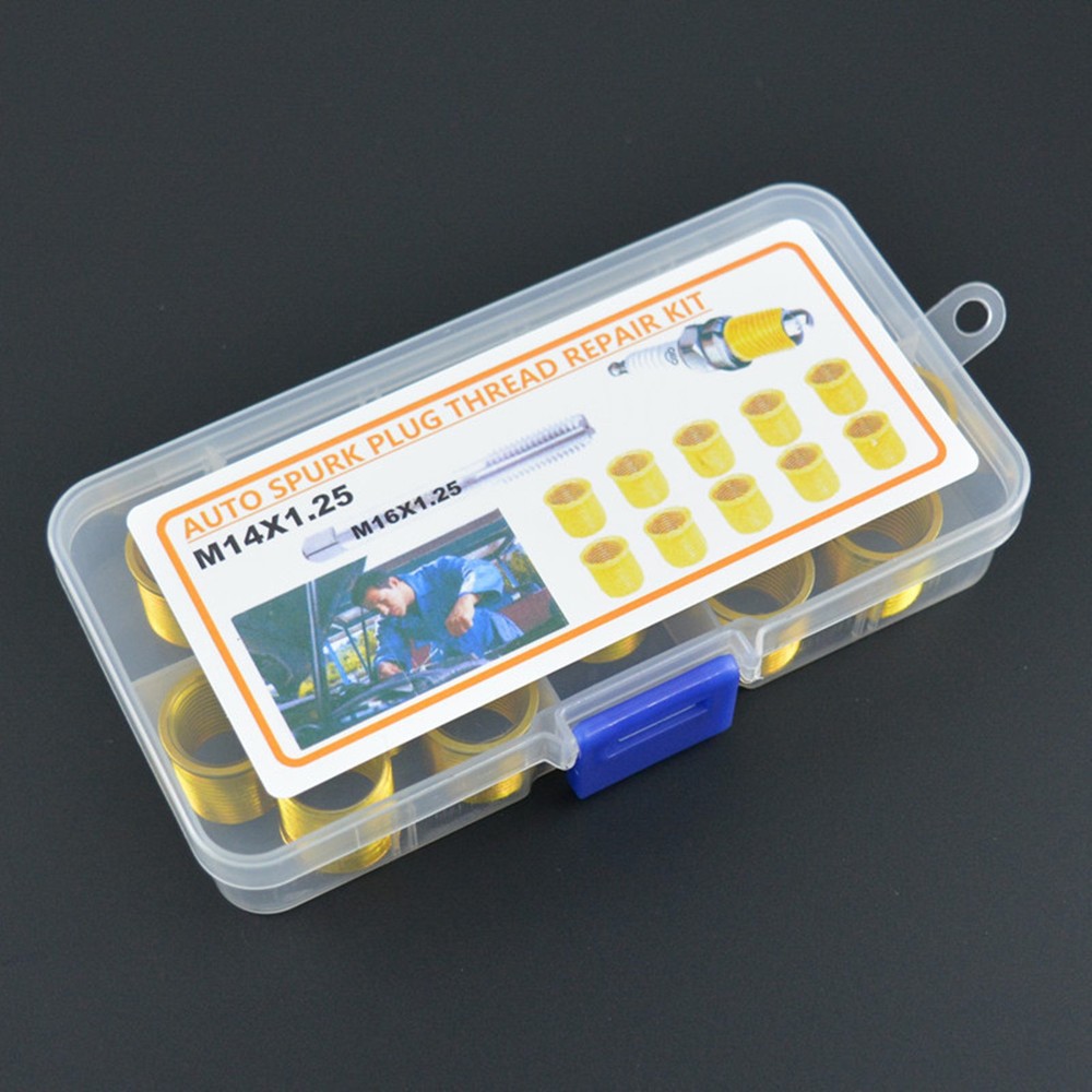 Universal Spark Plug Thread Repair Tools with Inner Inserts and Tap M14x1.25