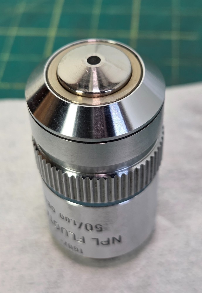 Leitz Microscope Objectives PL Fluotar 50x/1.00 Oel - 160/-