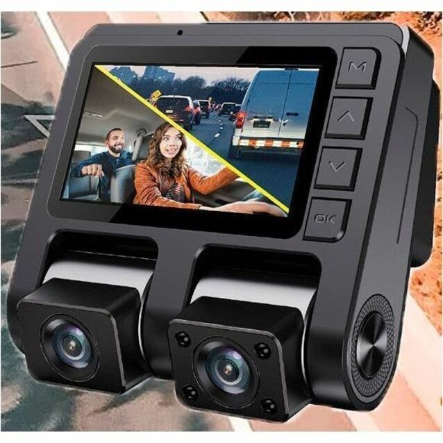 GekoGear Front/Rear Dashcam With Display