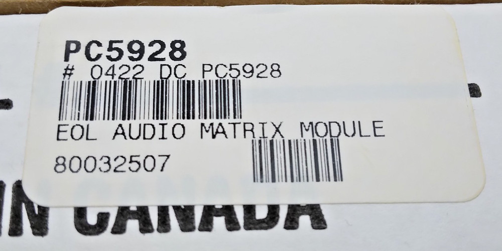 DSC PC5928 Audio Matrix Module Power 832 Security Alarm System Circuit Board