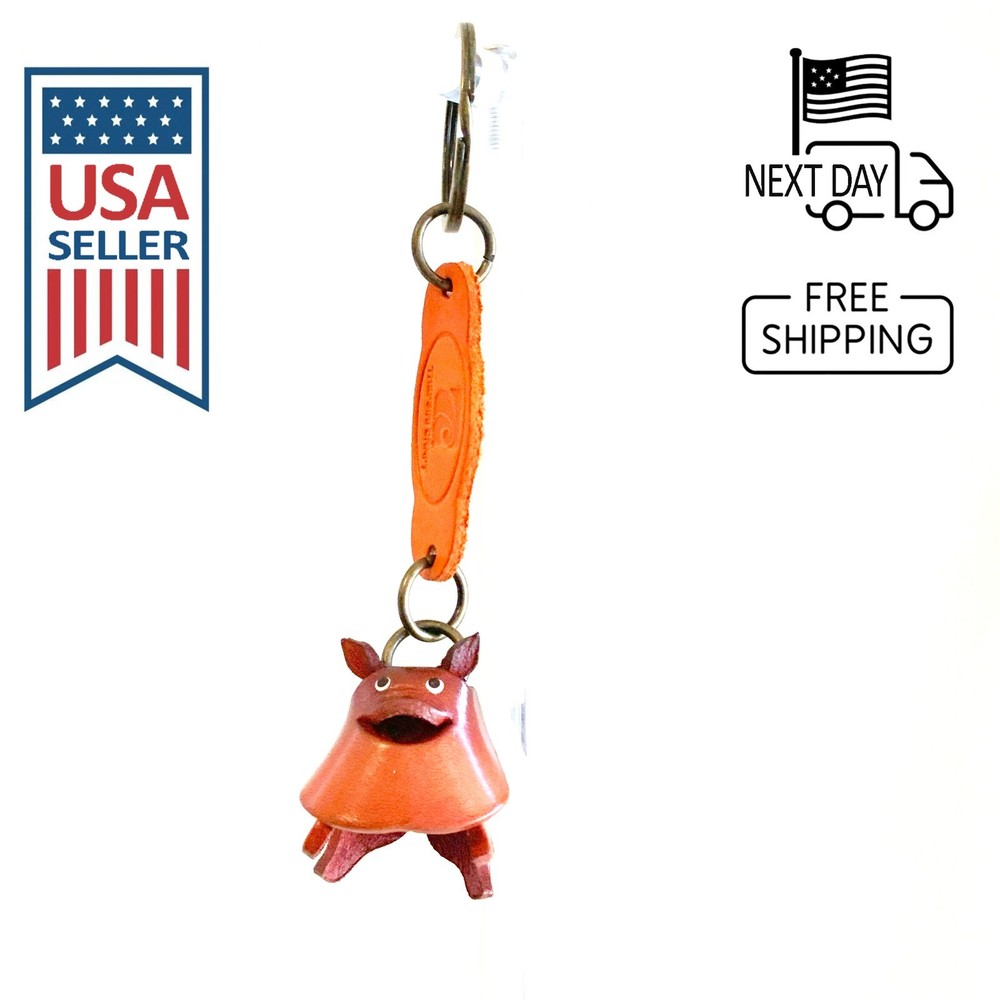 POMERANIAN Handmade Leather Keyring
