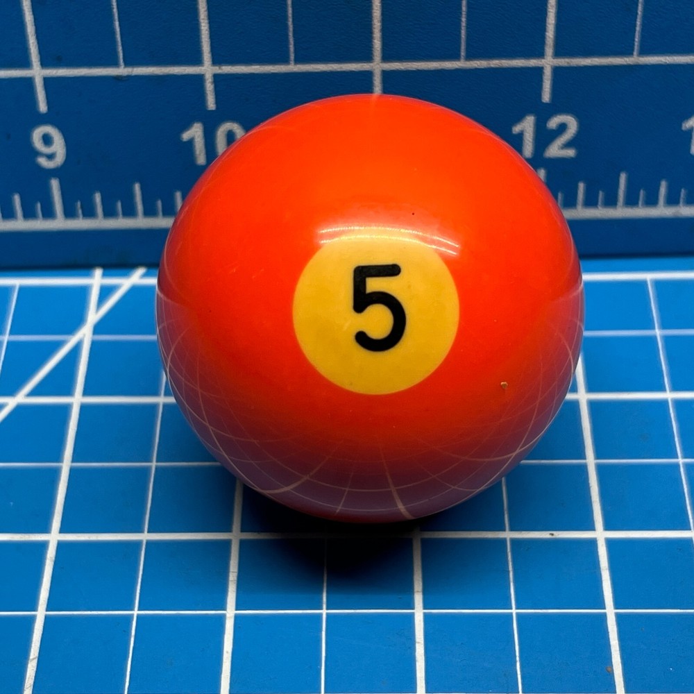 Vintage Replacement #5 Billiard Pool Ball  2 1/4" Diameter