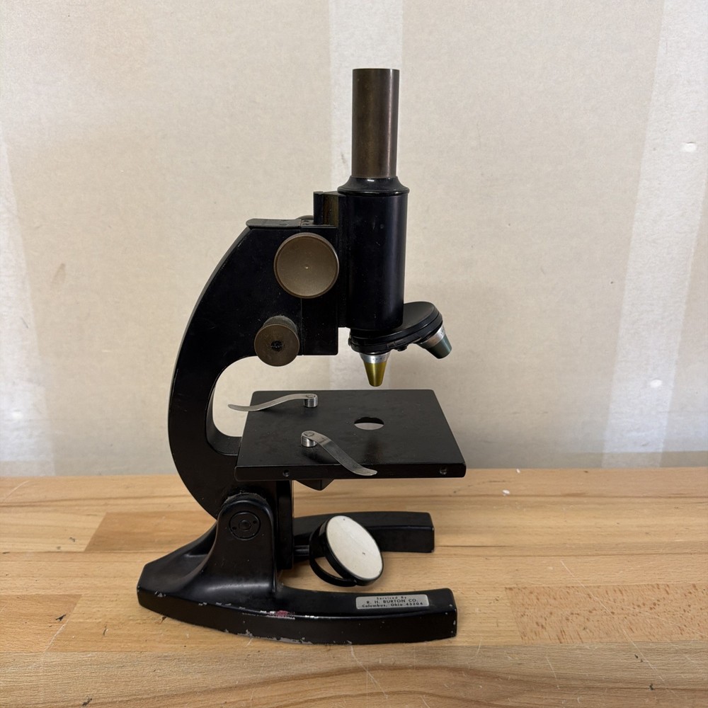 Vintage Microscope Unknown Brand For Parts – Used