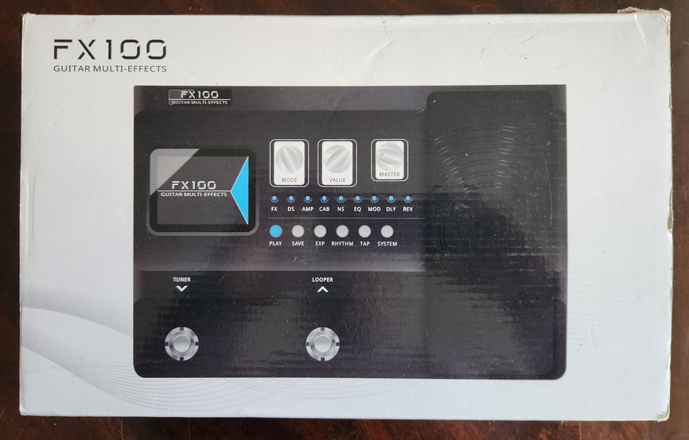 FLAMMA FX100 Guitar Pedal Multi-effects Processor with Looper Amp Modelling