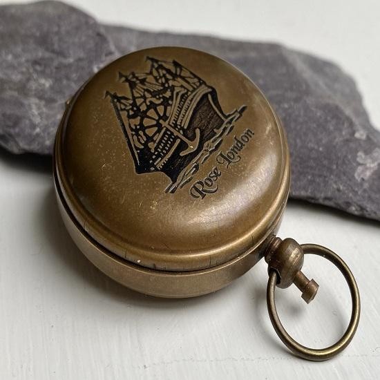 Brass Pocket Compass Handmade Compass Brass
