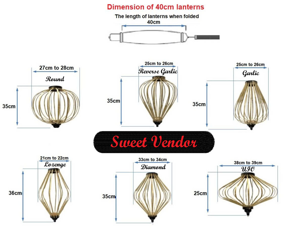 Word Vendor | Silk Lantern with Pattern | Handmade: with Bamboo and Silk