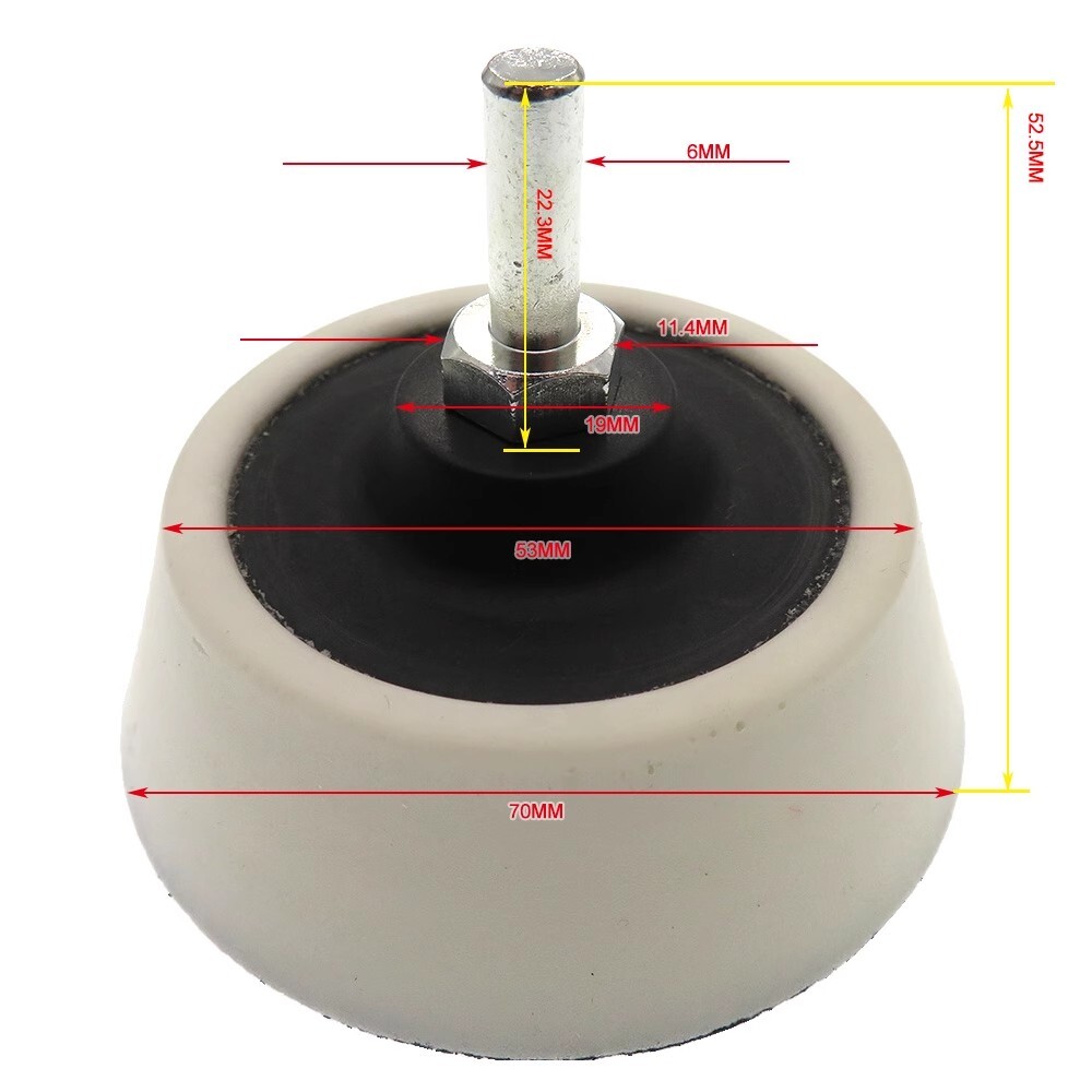 50mm 70mm M6 Thread Hook & Loop Sanding Backing Pad Discs For Sanding Disc Drill