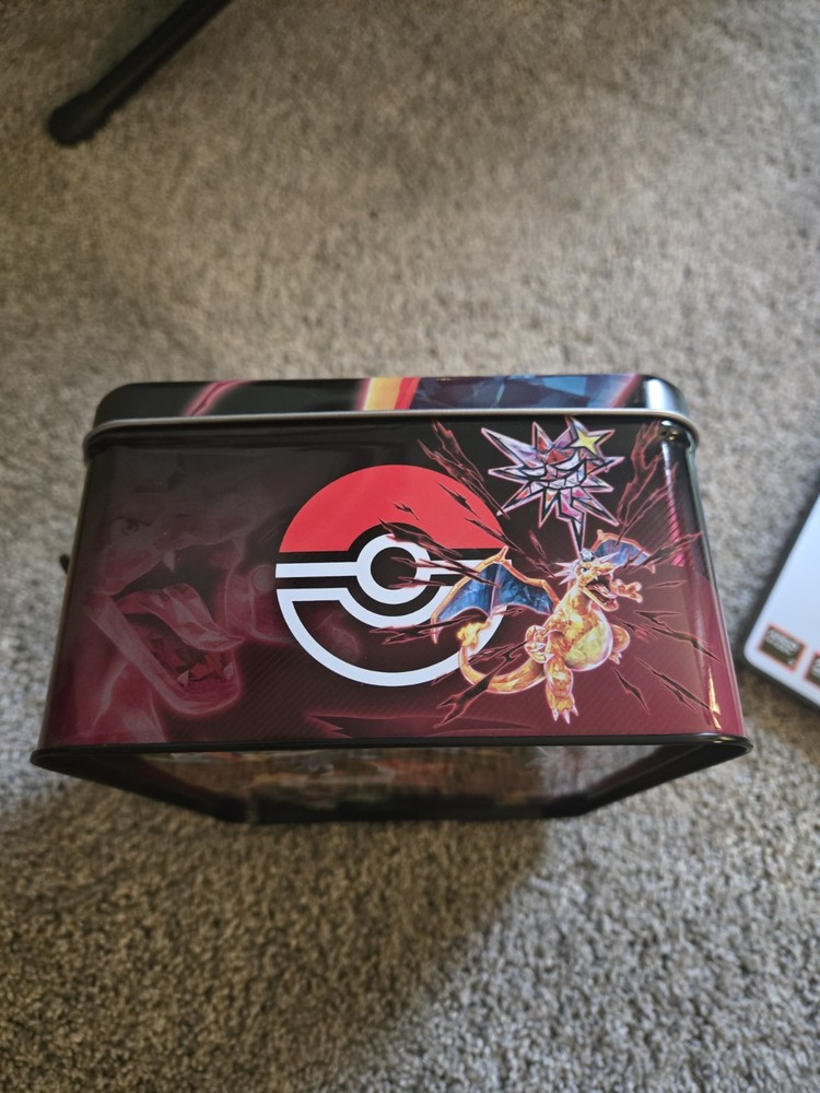 2 Poke'mon lunchbox tin empty slightly damaged