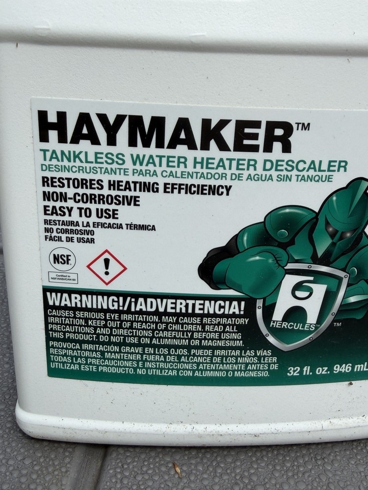 Hercules Haymaker 32 Oz. Ready To Use Tankless Water Heater Descaler 35230
