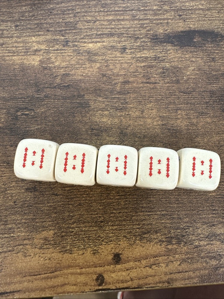 Vintage Poker Dice Set