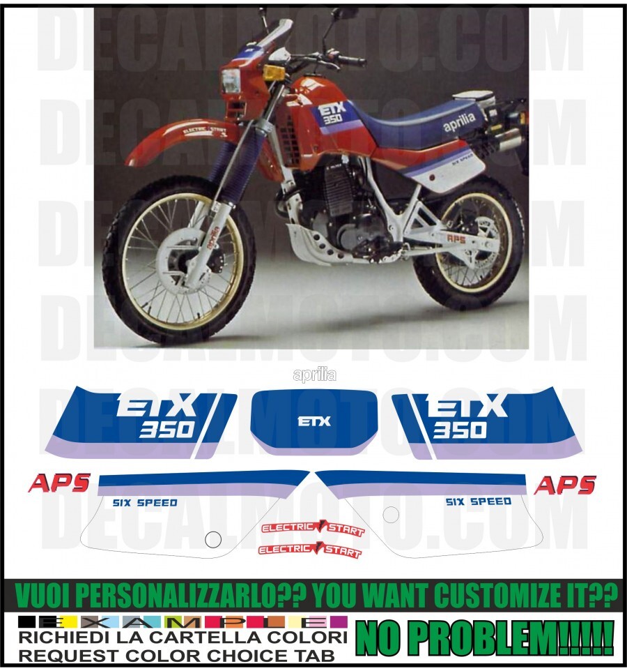 Stickers Etx 350 1987 Set Compatible