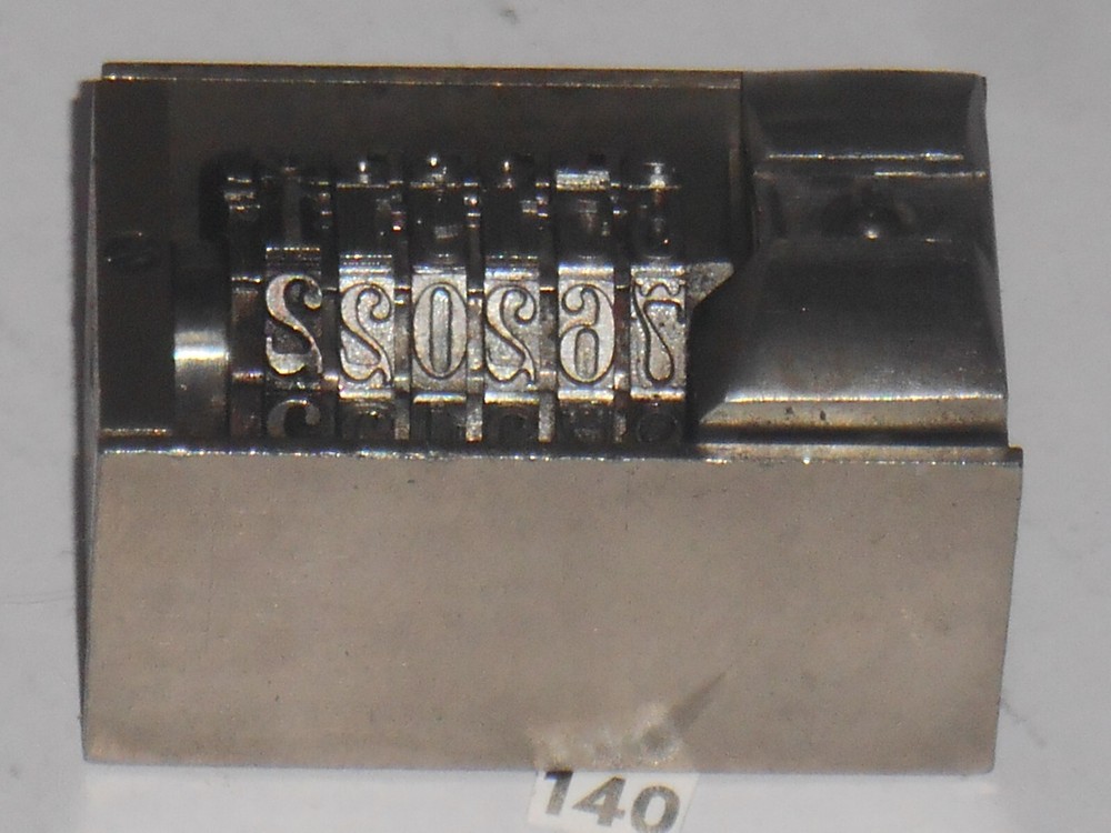 Roberts | letterpress numbering machine | 140