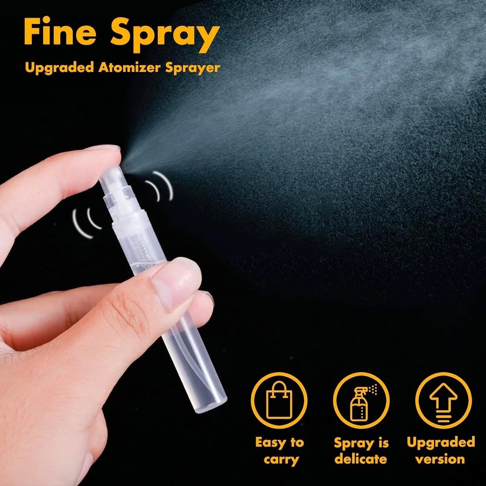 Mini Perfume Sample Bottles 10 Pack 5 Ml Plastic Small Perfume Spray Bottle