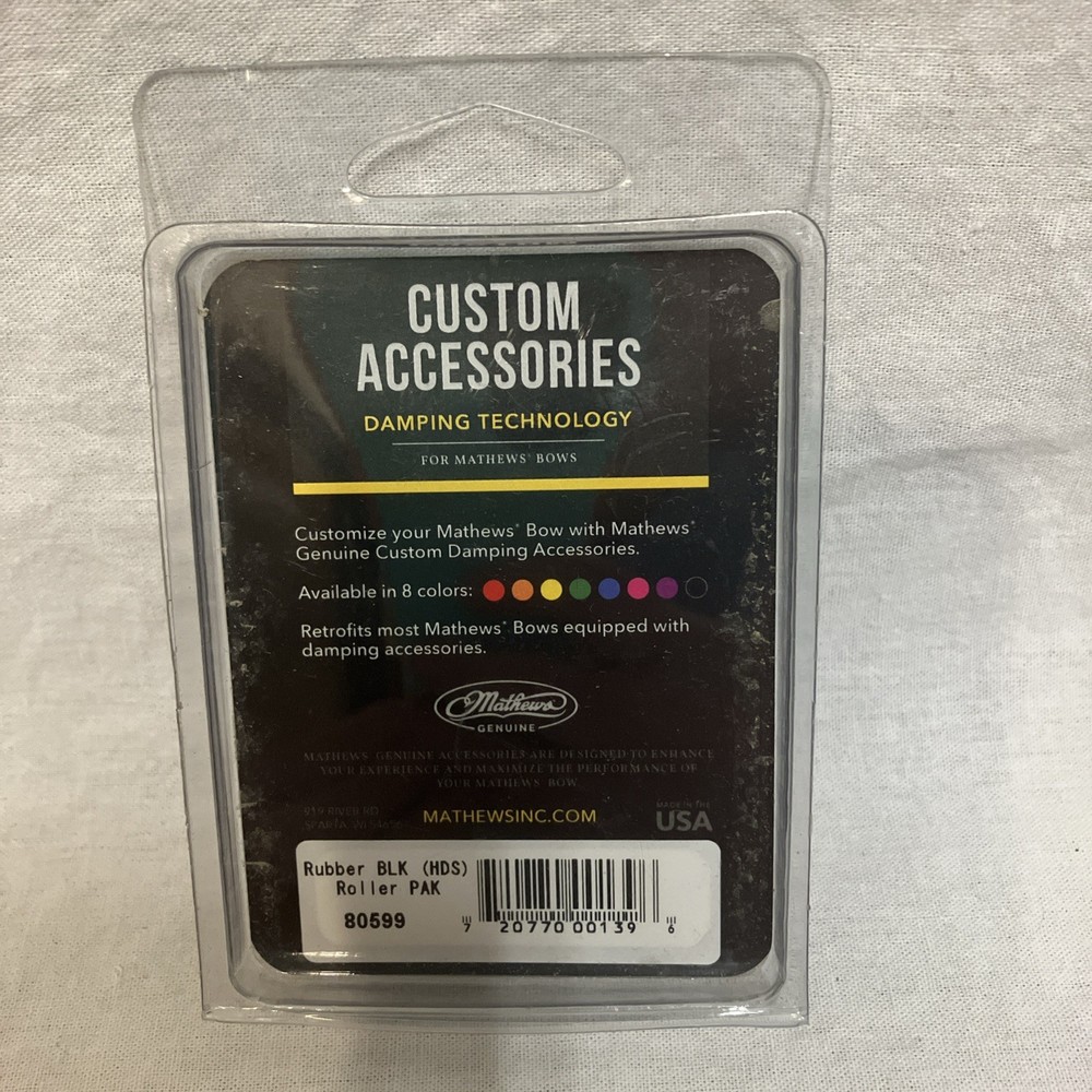 Mathews Archery Custom Color Damping Accessories Rubber string suppressor Black