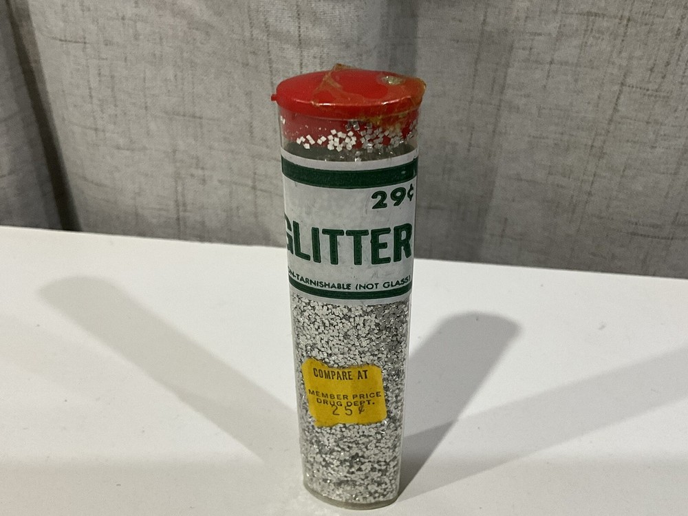 Vintage Belmont Silver Glitter
