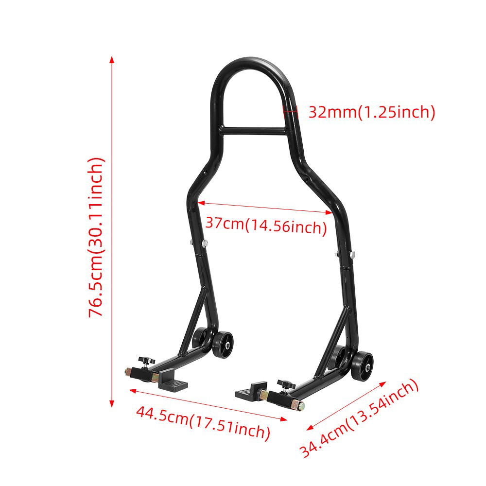Motorcycle Extra Heavy Duty Rear Red Paddock Stand