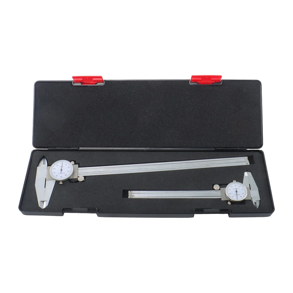 Precision 6"/12" Dial Calipers Combo .001" Shock Resistant