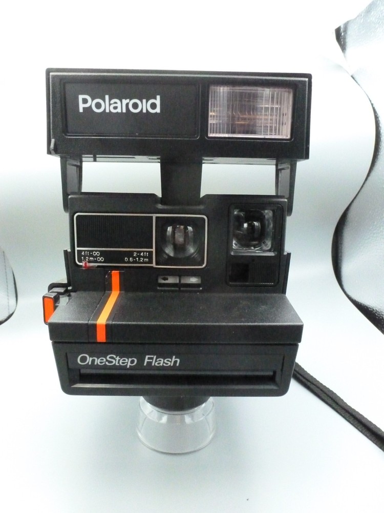 Vintage Polaroid OneStep Flash Camera With Strap - Great Condition - Untested-99