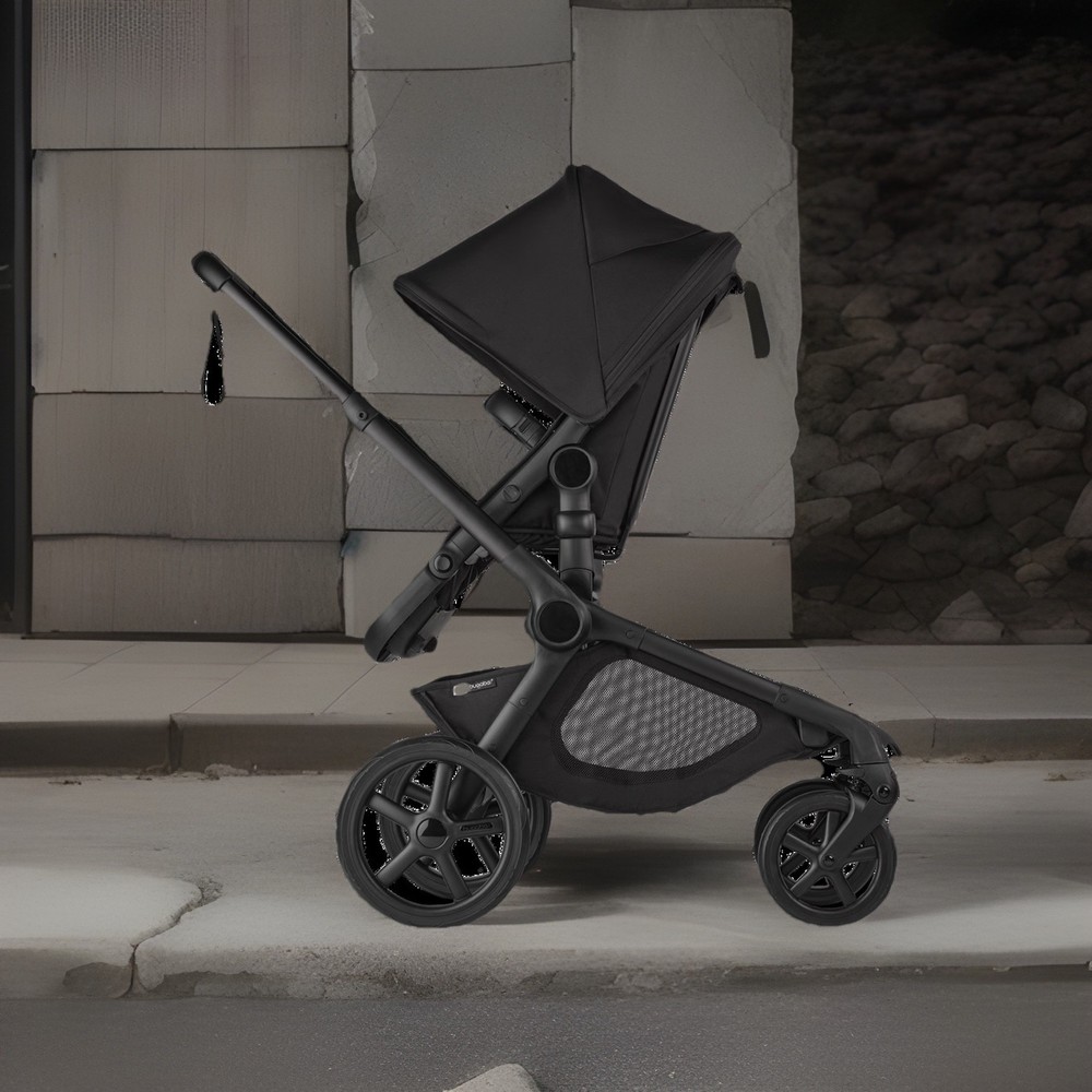 Bugaboo Kangaroo - Single to Double Full-Size Stroller - Midnight Black