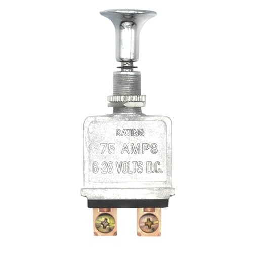 Heavy Duty 75 Amp Push/Pull Switch 6-28V DC 12 Volt 75A SPST, 2 Position On