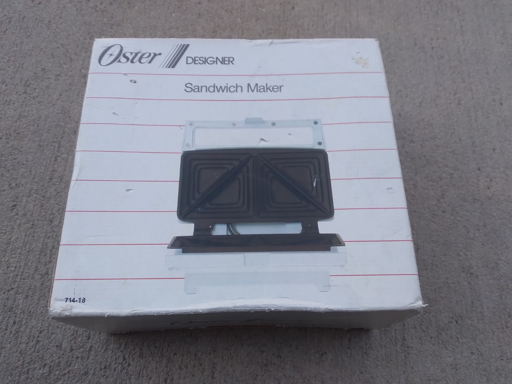 Vintage Oster Designer Sandwich Maker NEW