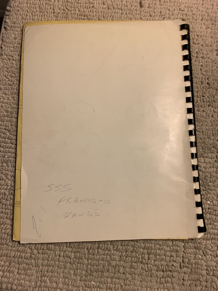 original Bally Midway Standardized General instructions Arcade video game manual