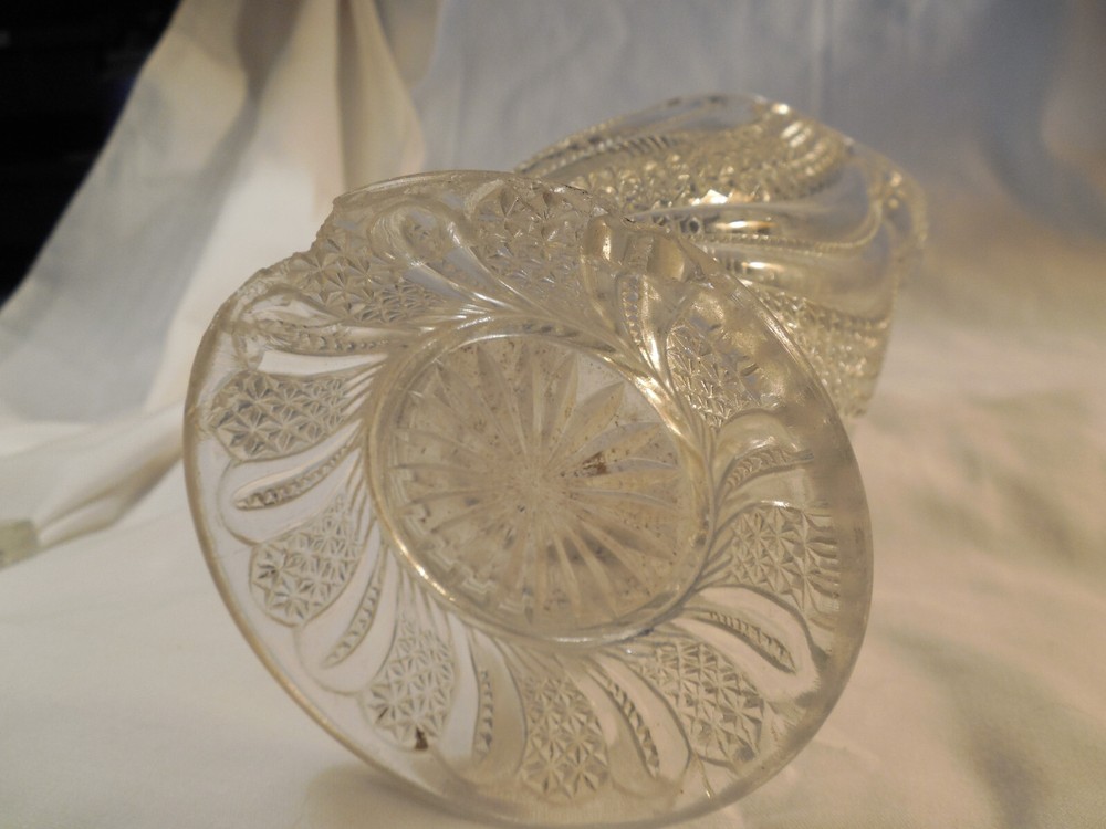 McKee EAPG doric feather pitcher 8 1/4"