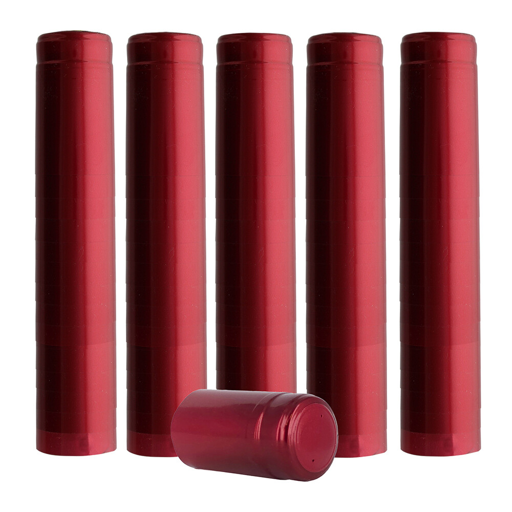 Home Brew Ohio Metallic Ruby Red PVC Shrink Capsules 100 count