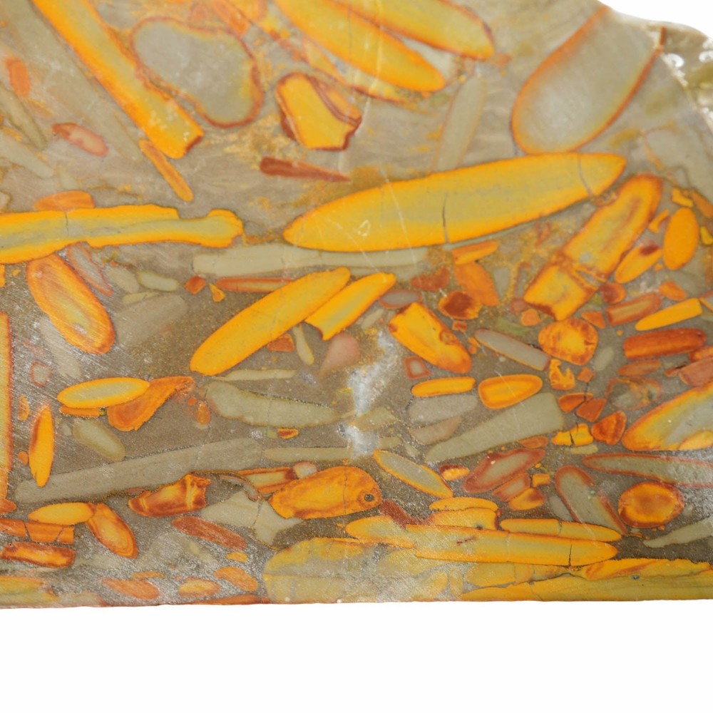 Bamboo Jasper Slab - Long Conglomerate Flows