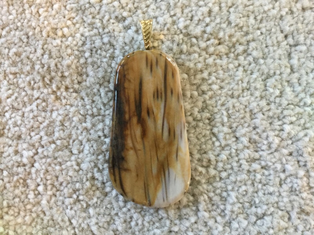Vintage Agate Earth Tones Pendant