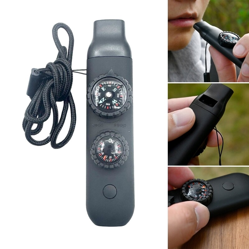 Camping Adventure Compasses LED Light Survival Tool Loud