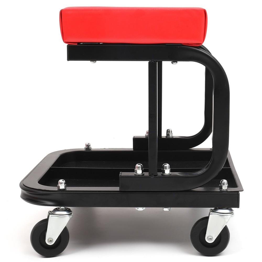 ?Rolling Mechanic Seat Garage Tool Box Creeper Chair Work Stool