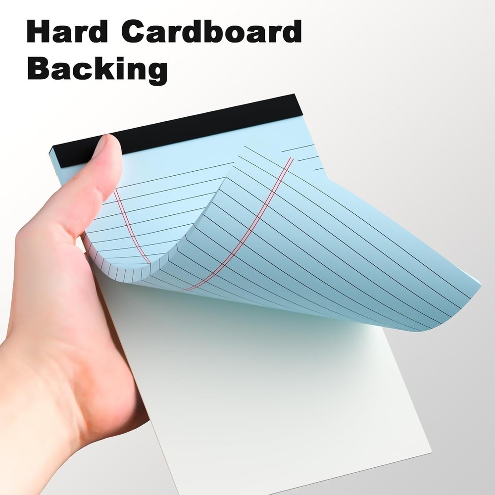 5-Pack Multicolor 5x8 Soft Cover Notepads for School & Office Note Taking
