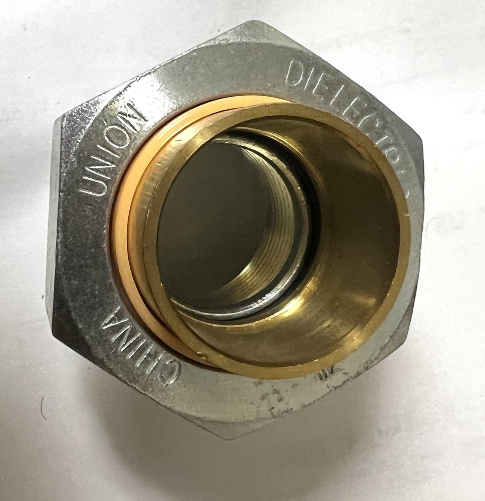 3x 1” FPT Brass Pipe Dielectric Union 168-005NL Soldered fitting & Threaded Lot