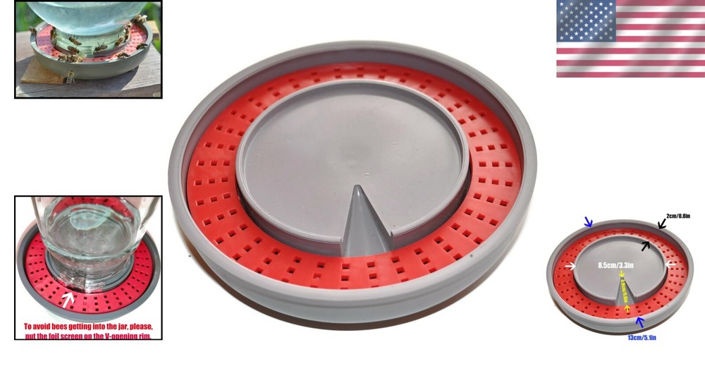 Bee Feeding Bowl with No Clog Design - Hydrate Bees Safely and Efficiently
