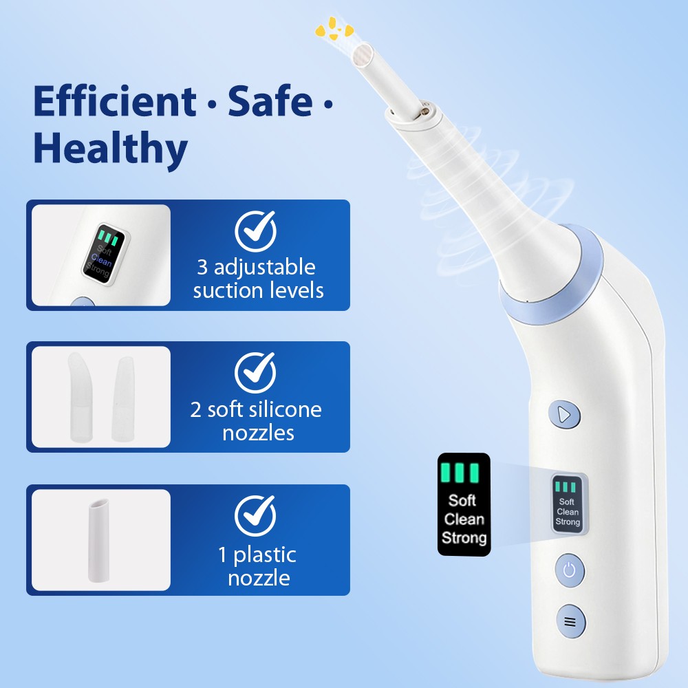 Electronic Tonsil Stone Remover Kit with LED Light & 3 Adjustable Suction Modes