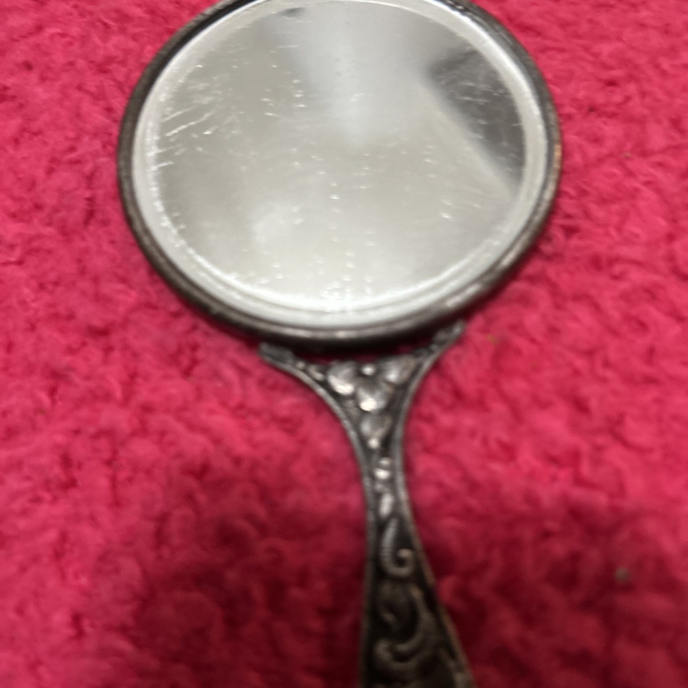 Danish Silver Pocket size Mirror