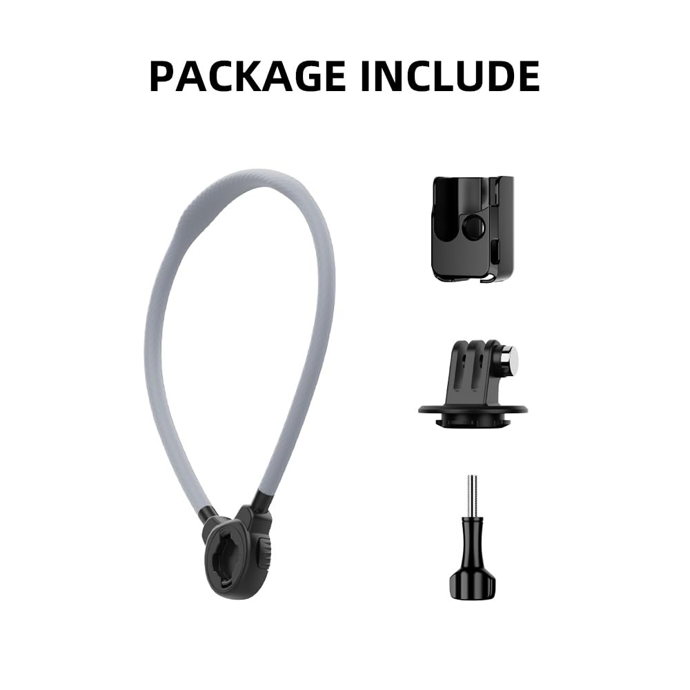 SUREWO Pocket 3 Magnetic Neck Mount,Extended Version Quick Release Black