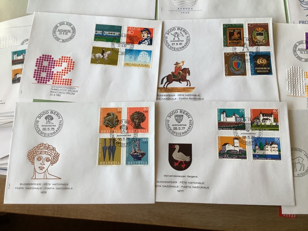 Switzerland postal covers 16 items Ref A2185