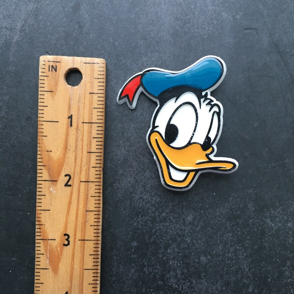 Donald Duck Face Enamel Pin Button 2"