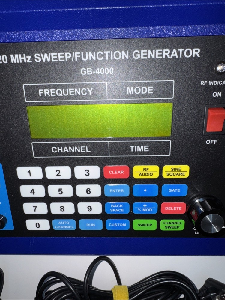 GB-4000 20 MHz Sweep/ Function Generator- Complete- Excellent Cond. -Tested-Rife
