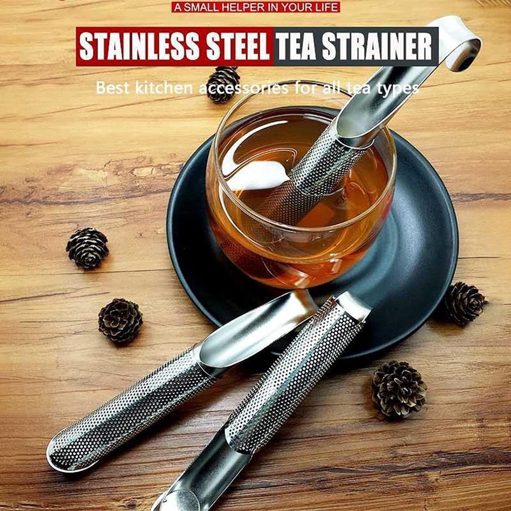 3PCS Stainless Steel Tea Diffuser Strainers, Long-handle Filters for Loose L...